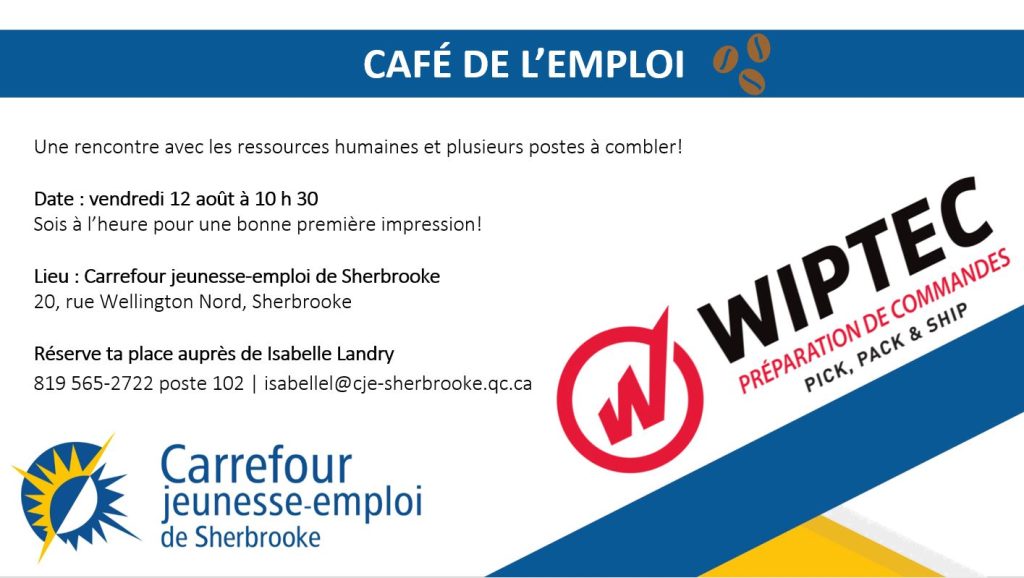 Visuel Wiptek 12aout2022 1024x578 - Café-rencontre avec l'employeur Wiptec